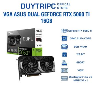 Card Màn Hình ASUS Dual GeForce RTX 5060 Ti 16GB GDDR7 OC Edition
